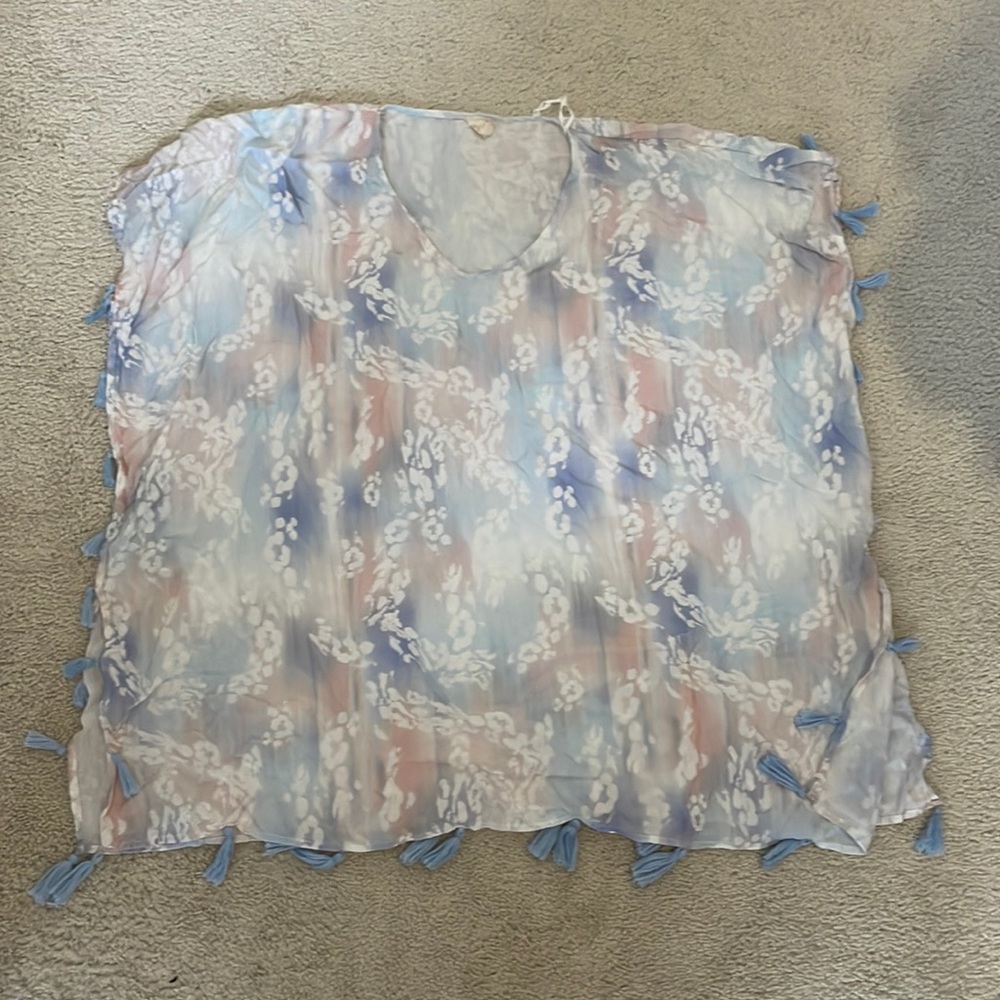 Surf gypsy cover up blue and pink size M